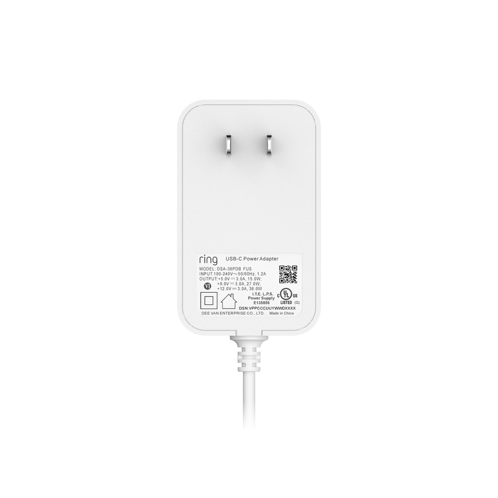 Ring Alarm Pro Power Adapter USB-C Fast Charging AC, 5V, 9V, DSA-36PDB FUS OEM - Picture 8 of 8